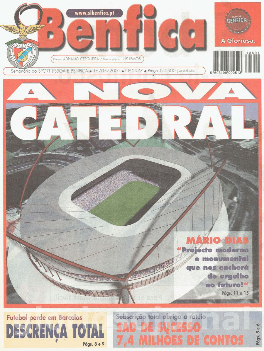 jornal o benfica 2977 2001-05-16